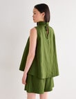 State of play Yara High Neck Top, Green product photo View 02 S