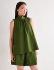 State of play Yara High Neck Top, Green product photo View 04 S
