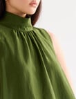 State of play Yara High Neck Top, Green product photo View 05 S