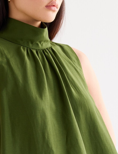 State of play Yara High Neck Top, Green product photo View 05 L