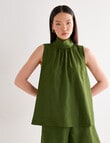 State of play Yara High Neck Top, Green product photo View 07 S