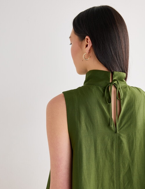State of play Yara High Neck Top, Green product photo View 09 L