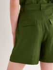 State of play Benedito Button Front Shorts, Green product photo View 05 S