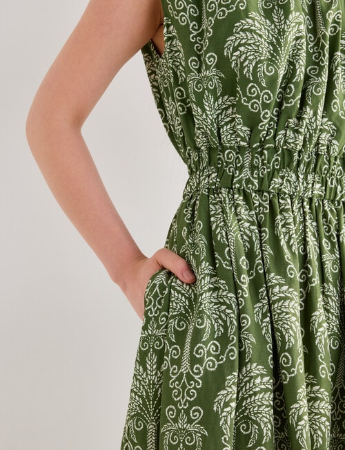 State of play Ipanema One Shoulder Maxi Dress, Palm Print product photo View 05 L
