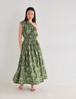State of play Ipanema One Shoulder Maxi Dress, Palm Print product photo View 06 S