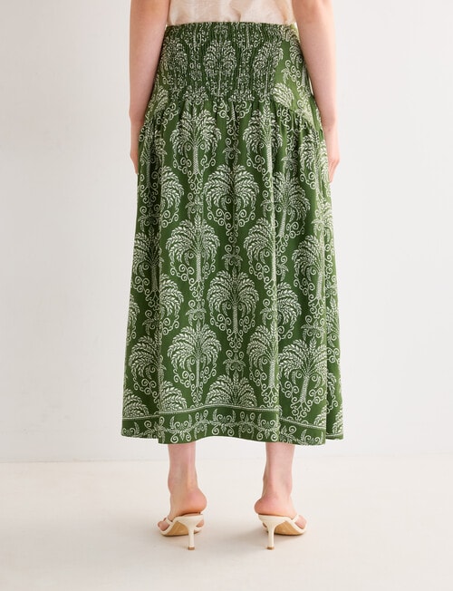 State of play Ipanema Midi Skirt, Palm Print product photo View 02 L
