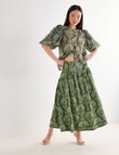 State of play Ipanema Midi Skirt, Palm Print product photo View 06 S