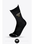 NZ Sock Co. Tourist Kiwi Merino Crew Sock, Black product photo