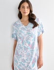 Whistle Sleep T-Shirt Nightie, Crane Print, 8-22 product photo