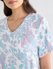 Whistle Sleep T-Shirt Nightie, Crane Print, 8-22 product photo View 04 S
