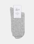 Levante Pina Wool Cashmere Crew Sock, Cloud product photo