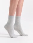 Levante Pina Wool Cashmere Crew Sock, Cloud product photo View 04 S