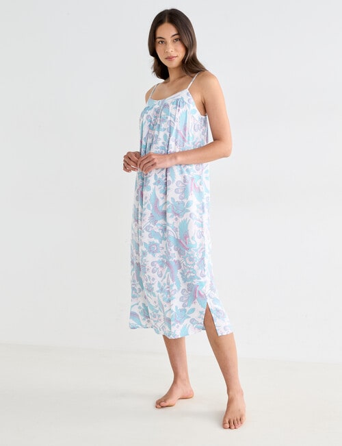 Whistle Sleep Strappy Nightie, Crane Print, 8-22 product photo