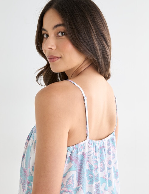 Whistle Sleep Strappy Nightie, Crane Print, 8-22 product photo View 07 L