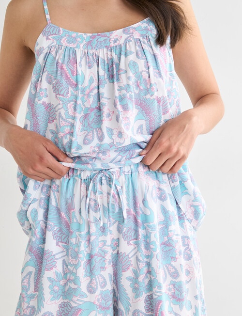 Whistle Sleep Short PJ Set, Crane Print, 8-22 product photo View 06 L