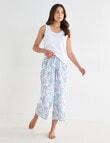 Whistle Sleep Cropped Pant, Crane Print product photo View 03 S