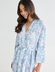 Whistle Sleep Printed Robe, Crane Print, 8-22 product photo
