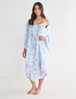 Whistle Sleep Printed Robe, Crane Print, 8-22 product photo View 03 S
