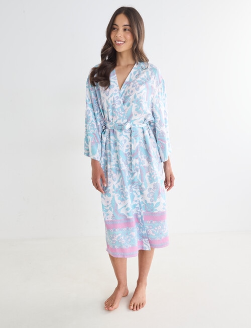 Whistle Sleep Printed Robe, Crane Print, 8-22 product photo View 05 L