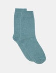 Levante Pina Wool Cashmere Crew Sock, Seaglass product photo View 02 S