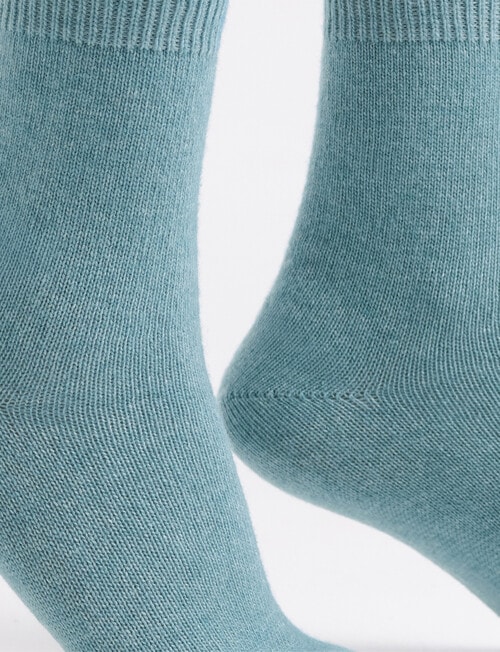 Levante Pina Wool Cashmere Crew Sock, Seaglass product photo View 05 L