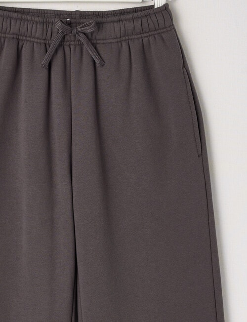 Switch Bows Wide Leg Trackpant, Charcoal & Pink product photo View 03 L