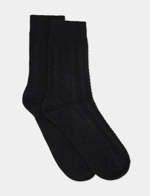 Levante Camella Crew Sock, Nero product photo View 02 L