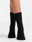 Levante Camella Crew Sock, Nero product photo View 03 S