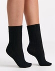 Levante Camella Crew Sock, Nero product photo View 04 S
