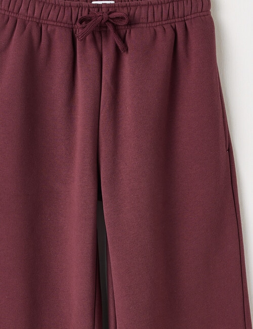 Switch Bows Wide Leg Trackpant, Plum product photo View 03 L