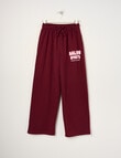 Switch Malibu Wide Leg Trackpant, Red Velvet & Baby Pink product photo