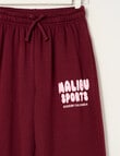 Switch Malibu Wide Leg Trackpant, Red Velvet & Baby Pink product photo View 02 S