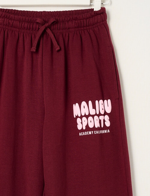 Switch Malibu Wide Leg Trackpant, Red Velvet & Baby Pink product photo View 02 L