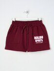 Switch Malibu Shorts, Red Velvet & Baby Pink product photo