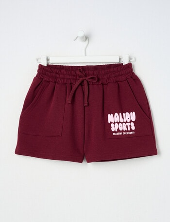 Switch Malibu Shorts, Red Velvet & Baby Pink product photo