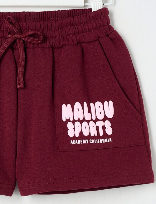 Switch Malibu Shorts, Red Velvet & Baby Pink product photo View 02 L