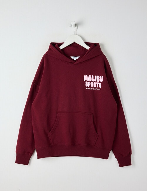 Switch Malibu Sports Oversized Hoodie, Red Velvet product photo