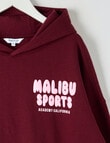 Switch Malibu Sports Oversized Hoodie, Red Velvet product photo View 03 S