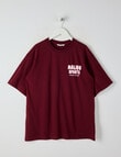 Switch Malibu Sports Short Sleeve Oversized Tee, Velvet product photo