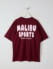 Switch Malibu Sports Short Sleeve Oversized Tee, Velvet product photo View 02 S