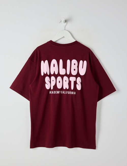 Switch Malibu Sports Short Sleeve Oversized Tee, Velvet product photo View 02 L