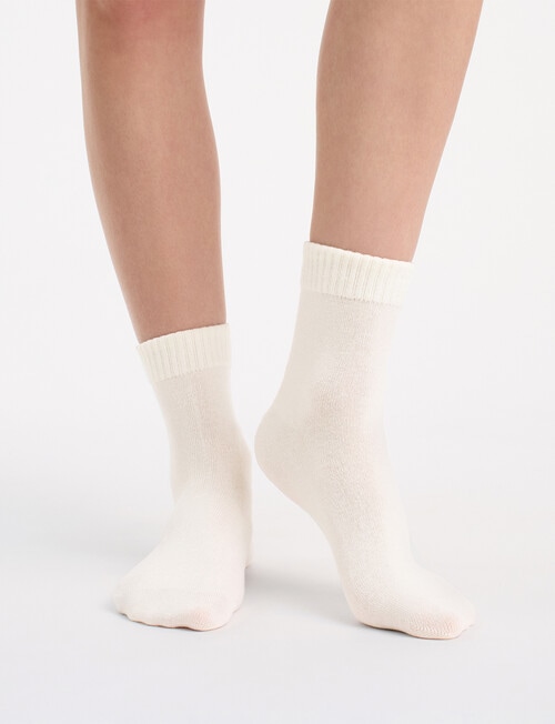 Ambra Organic Cotton Rib Top Crew, 2-Pack, Buttercream & Empress product photo View 03 L