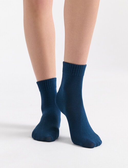 Ambra Organic Cotton Rib Top Crew, 2-Pack, Buttercream & Empress product photo View 05 L