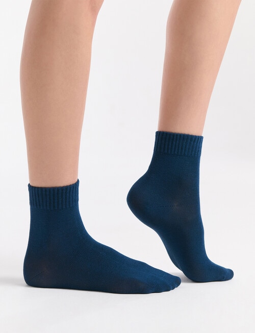 Ambra Organic Cotton Rib Top Crew, 2-Pack, Buttercream & Empress product photo View 06 L