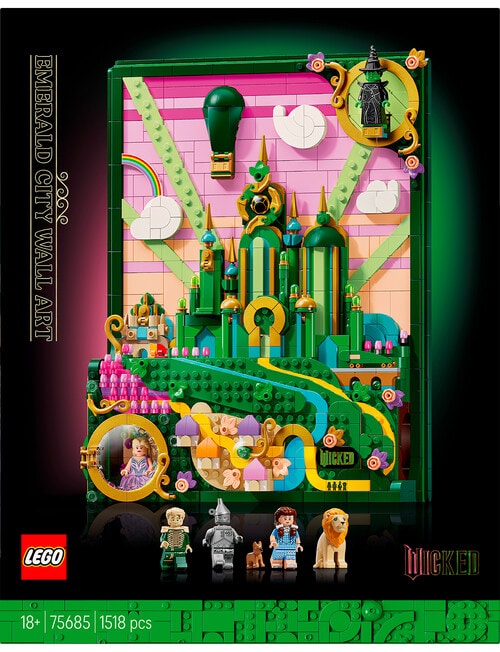 Lego Wicked Wicked Emerald City Wall Art, 75685 product photo View 04 L