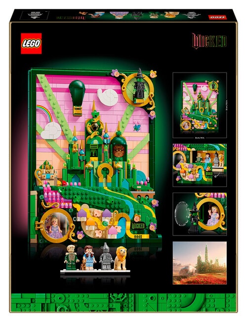 Lego Wicked Wicked Emerald City Wall Art, 75685 product photo View 11 L