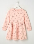 Mac & Ellie Floral Long Sleeve Fleece Dress, Dusk product photo