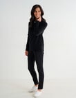 Ella J Merino Crew Neck Jumper, Black product photo View 03 S