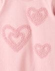 Mac & Ellie Novelty Hearts Long Sleeve Tee, Blush product photo View 02 S