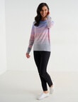 Ella J Merino Crew Neck Jumper, Pastel Stripe product photo View 03 S
